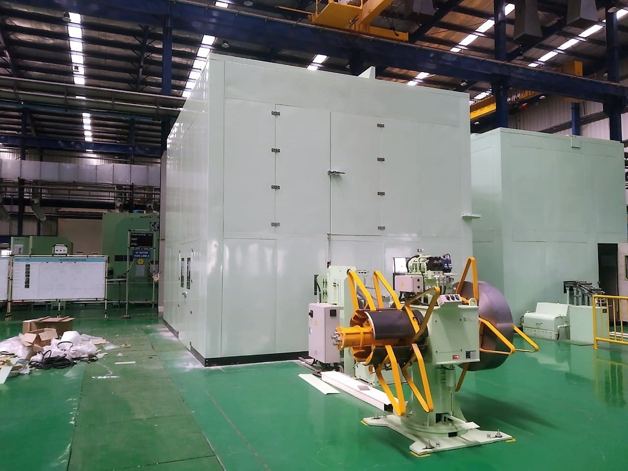 Acoustic Enclosure for Fin Press